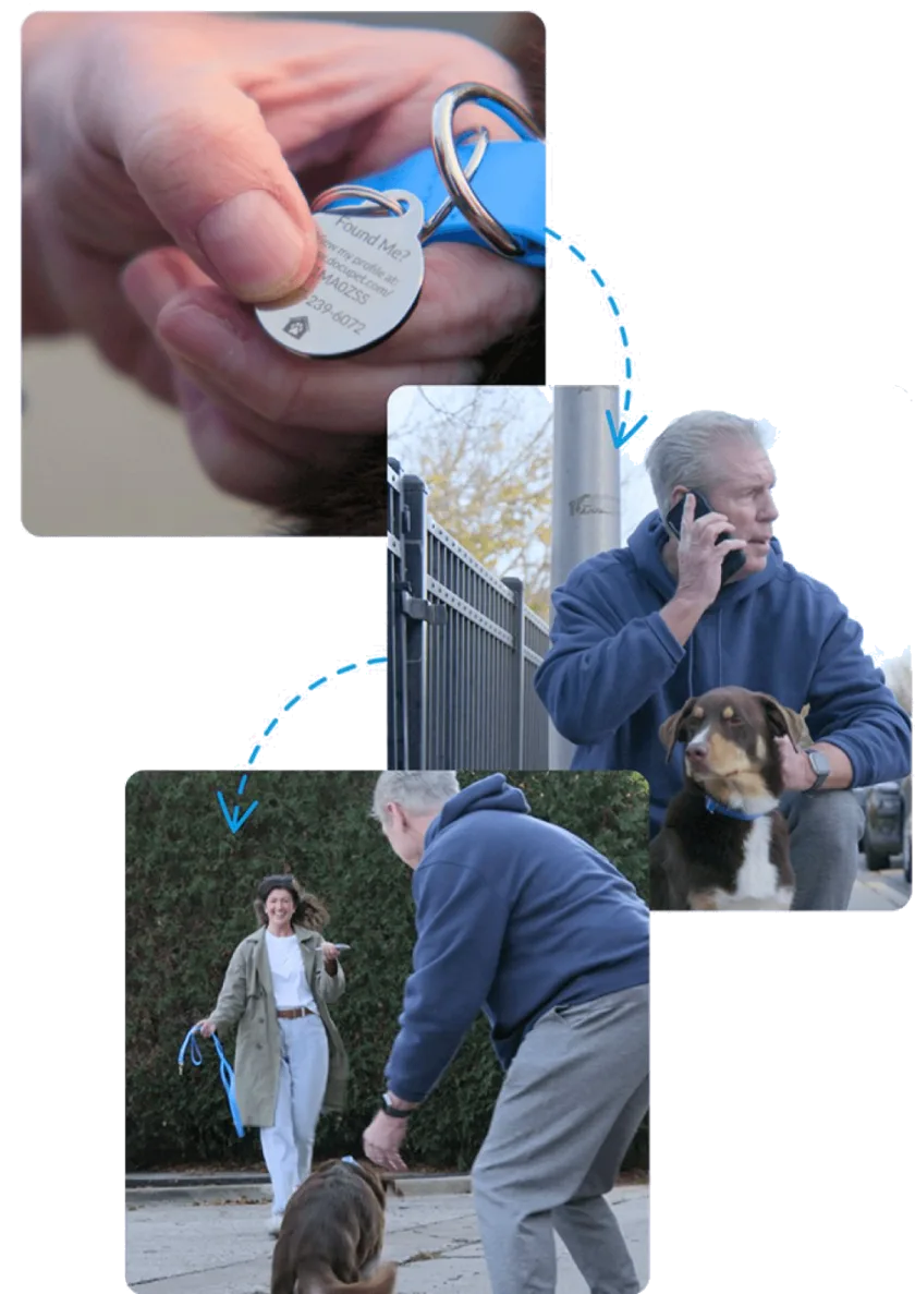 Finder calling the number on a tag